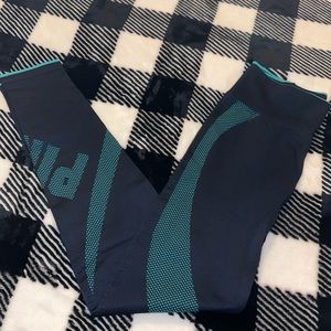 BRAND NEW without tags!! These are a size small navy and blue leggings from PINK